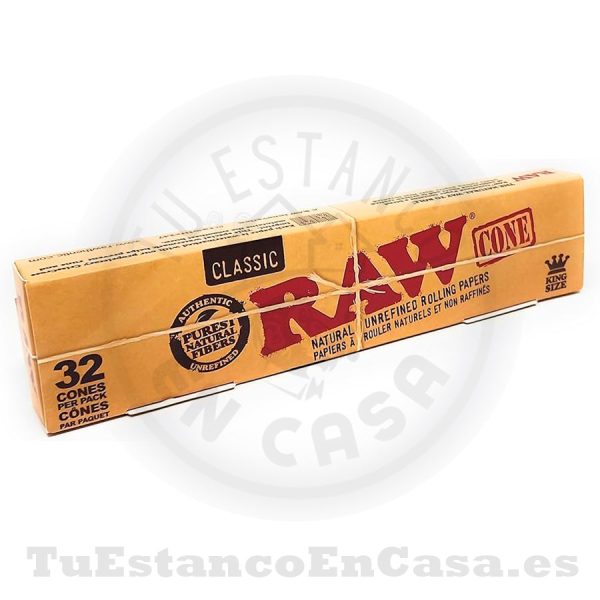 Conos Papel de Fumar RAW 1 ¼ - 32 und. - Imagen 2
