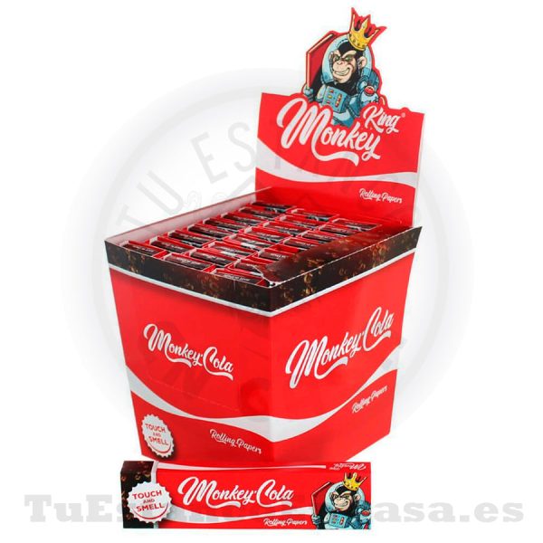Papel de Fumar Natural Monkey King Extra Largo + Tips de Cartón - Cola - Imagen 2