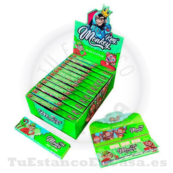 Papel de Fumar Natural Monkey King Extra Largo + Tips de Cartón - Wild Edition - Imagen 2