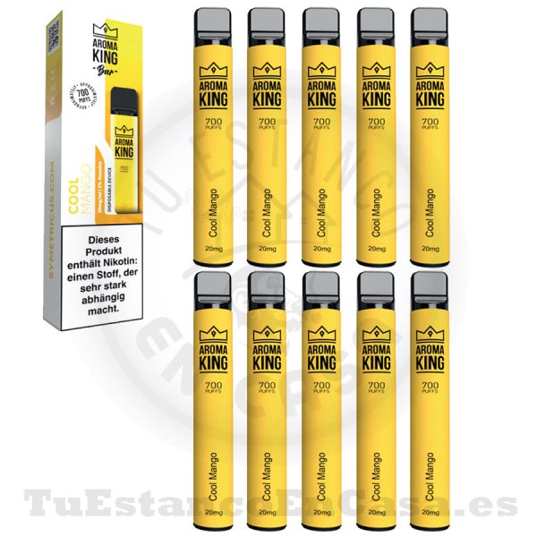 Pod desechable Aroma King Classic Cool Mango 20 mg - 700 Caladas - Imagen 2