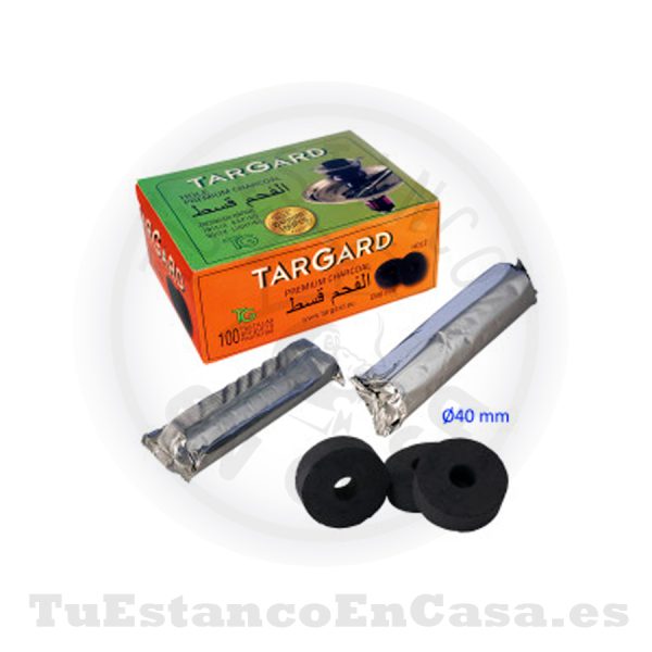 Carbón Autoencendido TarGard con Agujero 40 mm -  10 und - Imagen 2