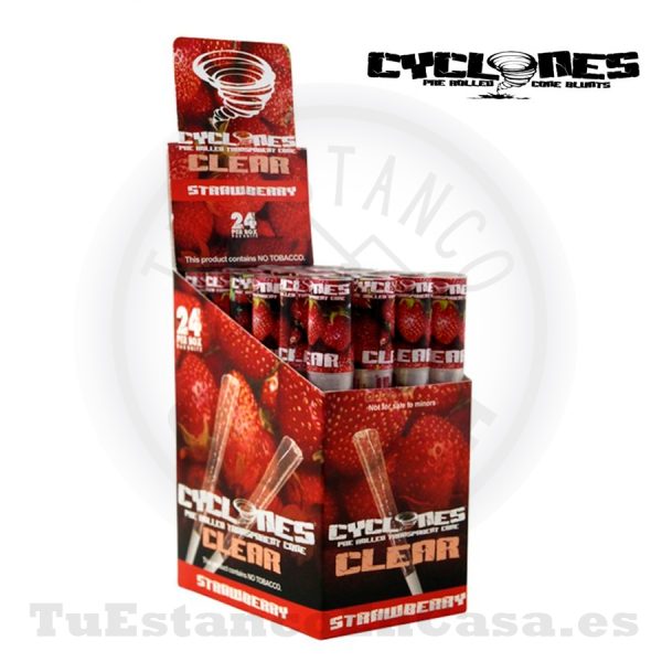 Cono Papel de Fumar Cyclones Clear Red (Sabor Fresa) - Imagen 2