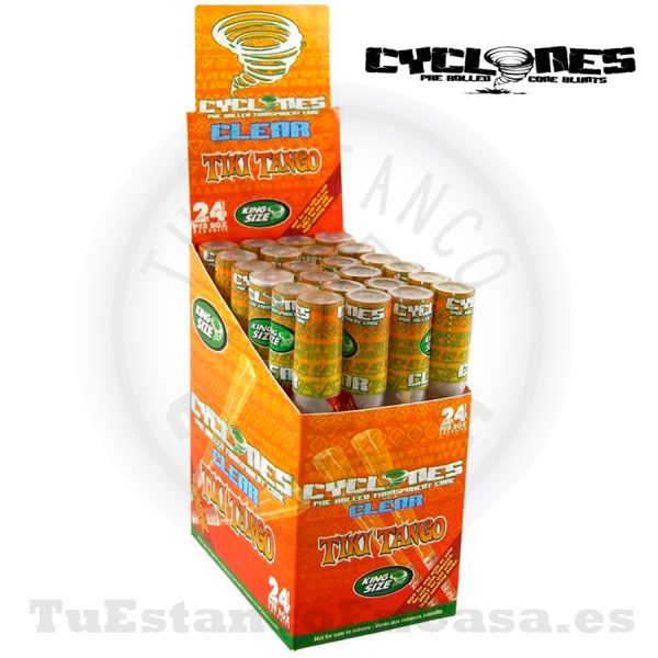 Cono Papel de Fumar Cyclones Clear Tiki Tango (Sabor Mango) - Imagen 2
