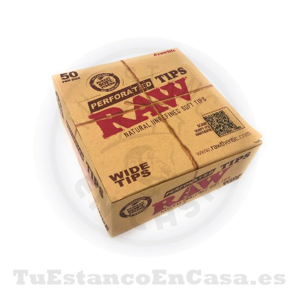 Tips Filtros de Cartón Natural RAW Extra Largos Perforated 50 und. - Imagen 3