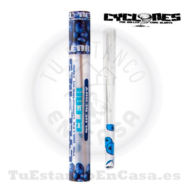 Cono Papel de Fumar Cyclones Clear Blueberry (Sabor Arándanos)