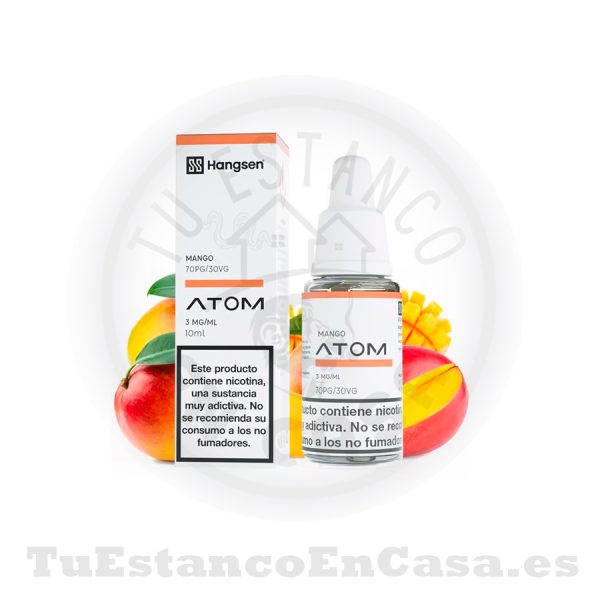E - Liquido Hangsen Atom Mango - 10 ml