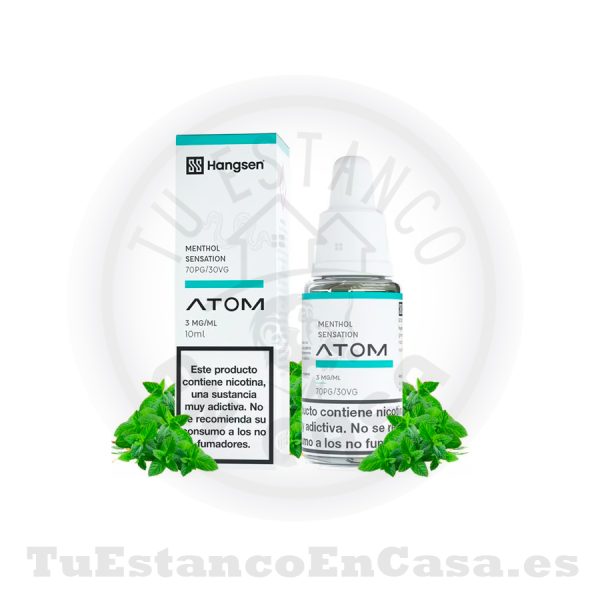 E - Liquido Hangsen Atom Menthol Sensation - 10 ml