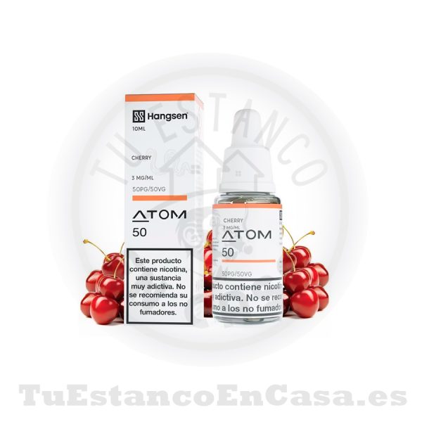 E - Liquido Hangsen Atom Cherry - 10 ml