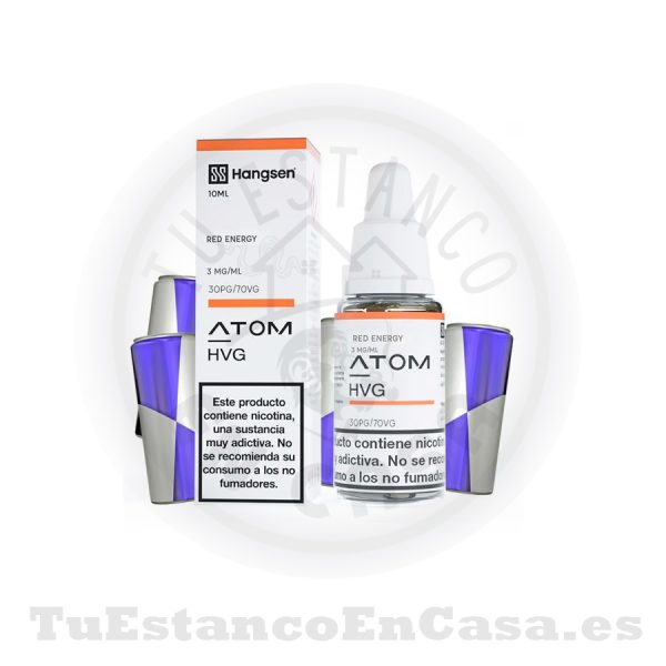 E - Liquido Hangsen Atom Red Energy - 10 ml