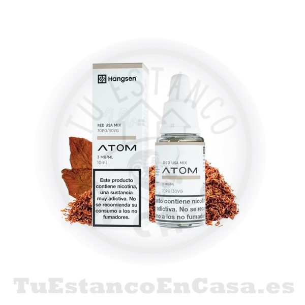 E - Liquido Hangsen Atom Usa Mix - 10 ml