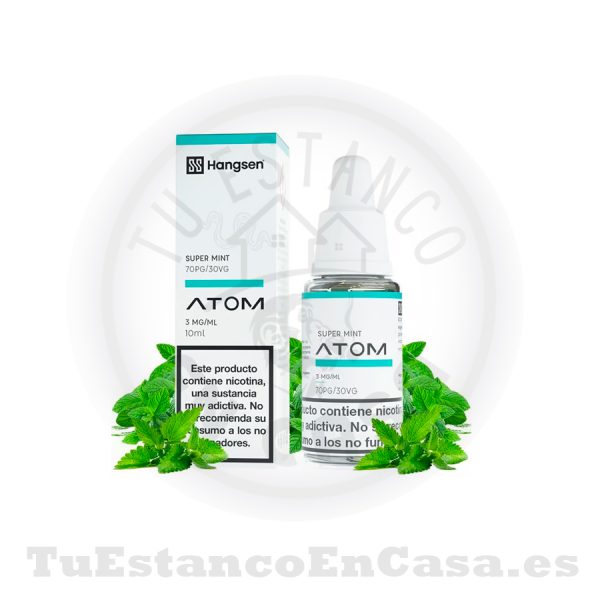 E - Liquido Hangsen Atom Mint - 10 ml