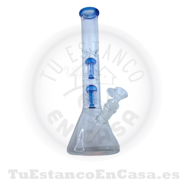 Bong Cristal Apolo Head Shop Doble Difusor 32 cm