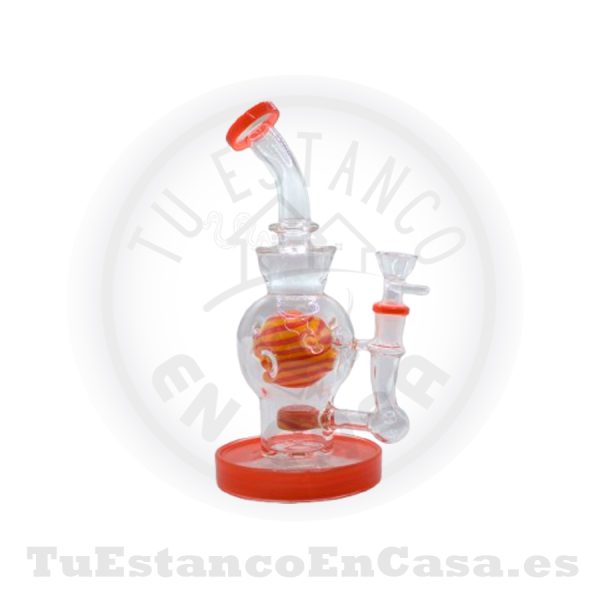 Bong Cristal Apolo Head Shop Planeta 23 cm