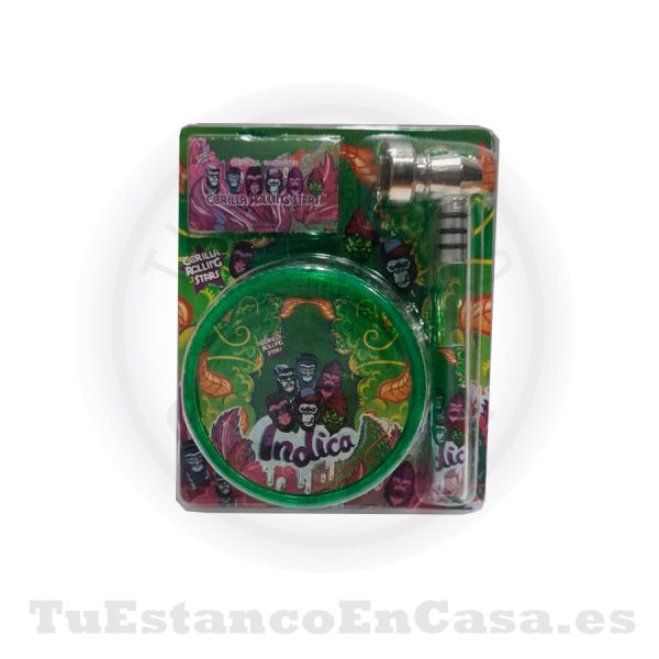 Pipa de Metal + Grinder Apolo Head Shop - Imagen 3