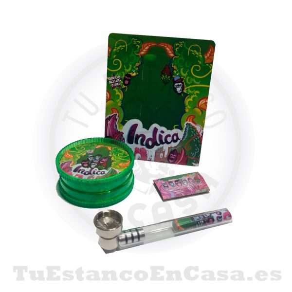 Pipa de Metal + Grinder Apolo Head Shop - Imagen 2