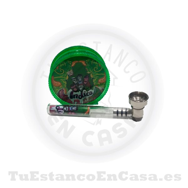 Pipa de Metal + Grinder Apolo Head Shop