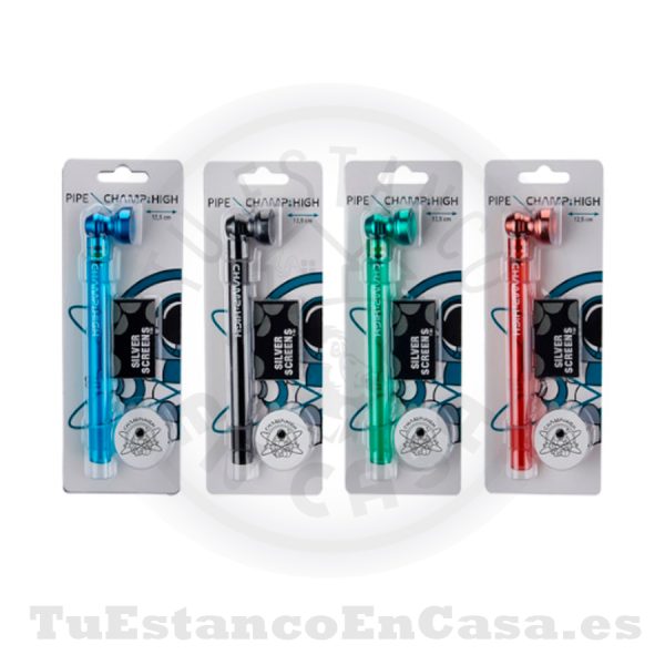 Pipa de Cristal & Metal Champ High 12.5 cm - Imagen 3