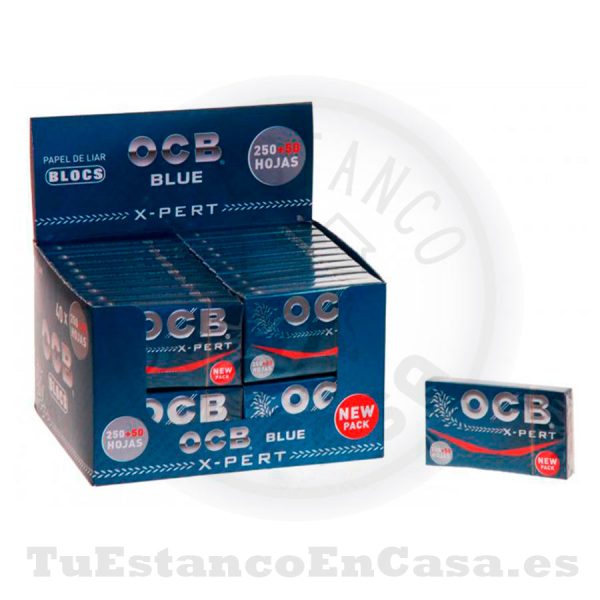 Papel de Fumar OCB Blue X-Pert Bloc 250 + 50 Corto - 70 mm - Imagen 2
