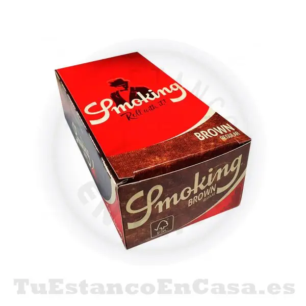 Papel de Fumar Natural Smoking Brown 1 ¼ - 78 mm - Imagen 2