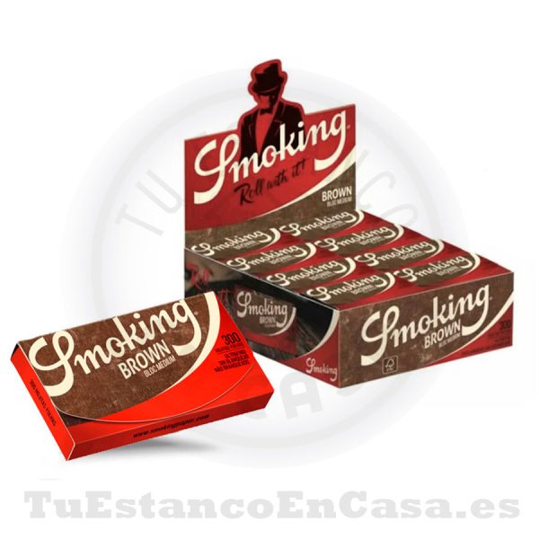 Papel de Fumar Natural Smoking Brown 300 1 ¼ - 78 mm - Imagen 2