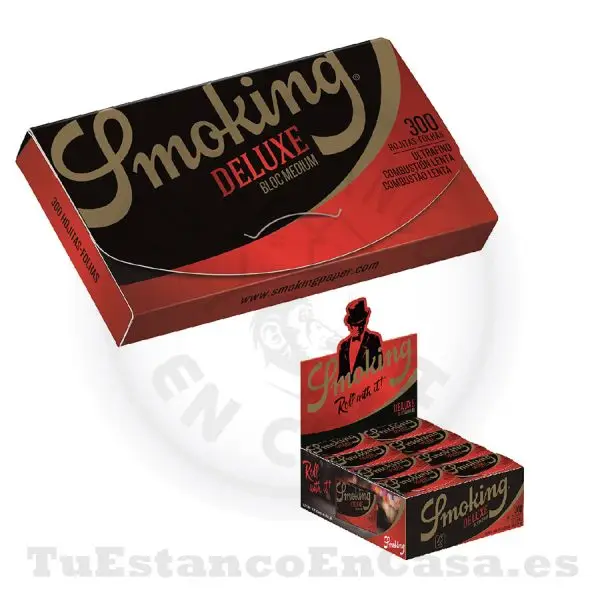 Papel de Fumar Smoking Deluxe 300 1 ¼ - 78 mm - Imagen 2