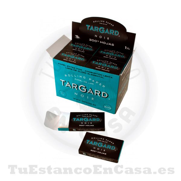 Papel de Fumar TarGard Noir Bloc 300 1 ¼ - 78 mm - Imagen 2