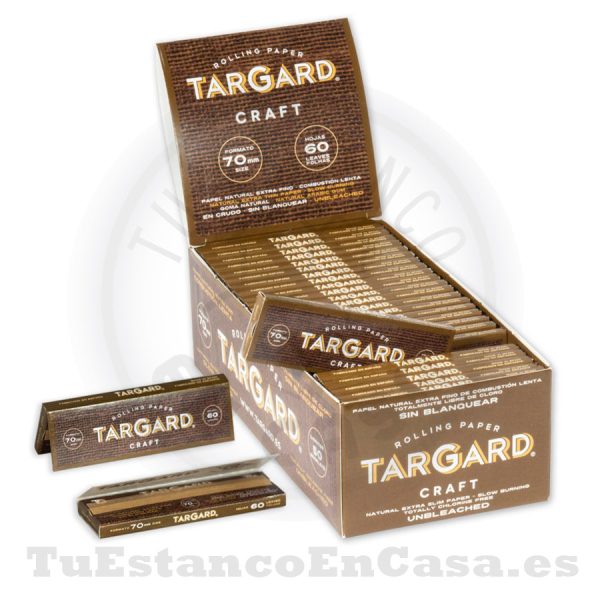 Papel de Fumar Natural TarGard CRAFT 1 ¼ - 78 mm - Imagen 2