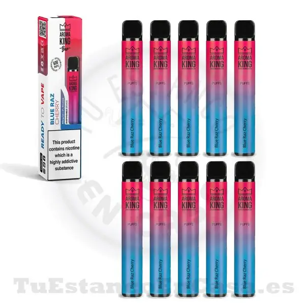 Pod desechable Aroma King Classic Blue Razz Cherry 20 mg - 700 Caladas - Imagen 2