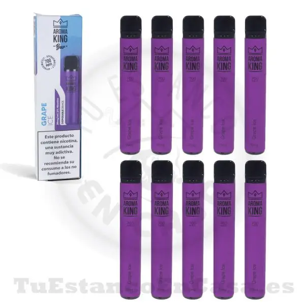 Pod desechable Aroma King Classic Grape ICE 20 mg - 700 Caladas - Imagen 2