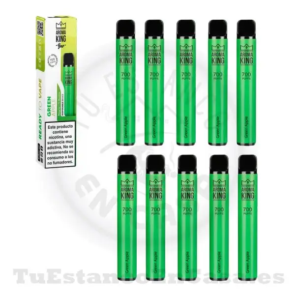 Pod desechable Aroma King Classic Green Apple 20 mg - 700 Caladas - Imagen 2