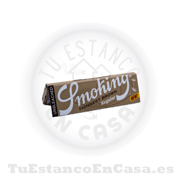 Papel de Fumar Natural Smoking Thinnest Brown 1 ¼ - 78 mm