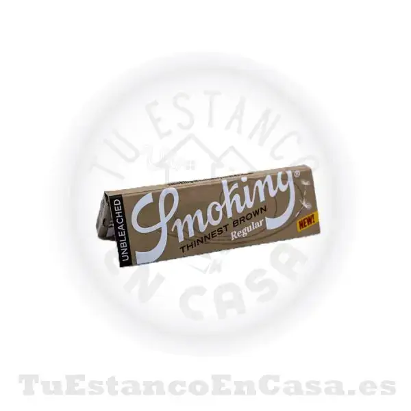 Papel de Fumar Natural Smoking Thinnest Brown 1 ¼ - 78 mm