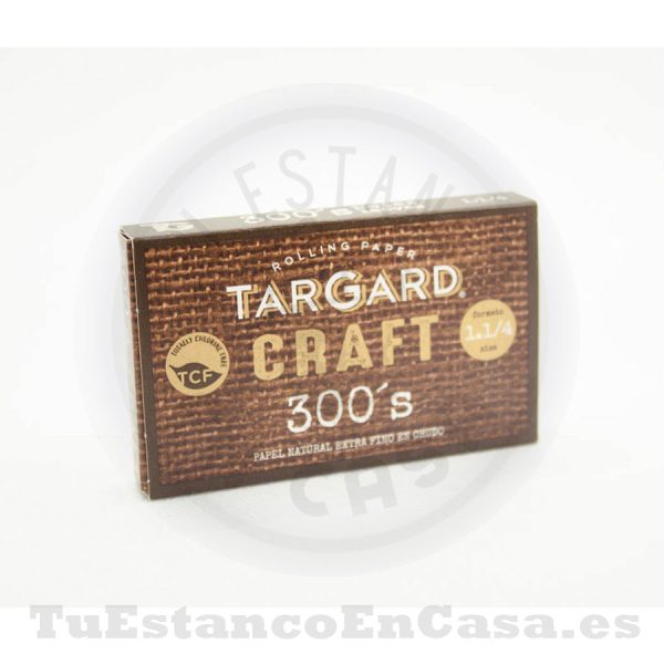 Papel de Fumar Natural TarGard CRAFT Bloc 300 1 ¼ - 78 mm