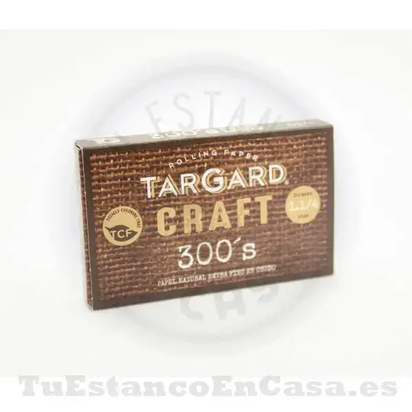 Papel de Fumar Natural TarGard CRAFT Bloc 300 1 ¼ - 78 mm