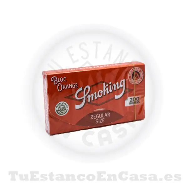 Papel de Fumar Smoking Orange Corto Bloc 200 - 70 mm