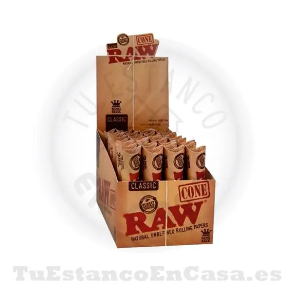 Conos Papel de Fumar RAW King Size Classic - 3 und. - Imagen 2