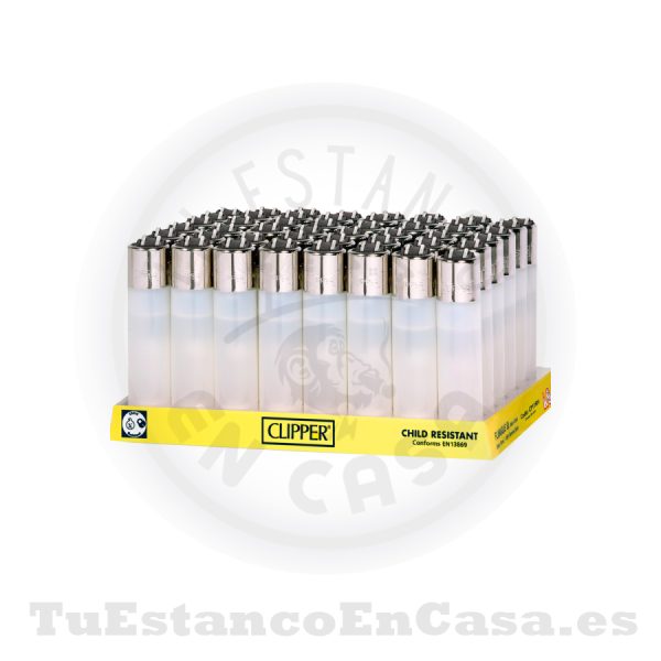 Encendedor CLIPPER - Blanco Transparente - Imagen 2