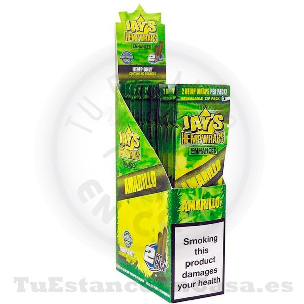 Papel de Fumar Blunt Juicy Jay's Hemp Wraps Amarillo (Sabor Pastel de Limón) 2 und. - Imagen 2