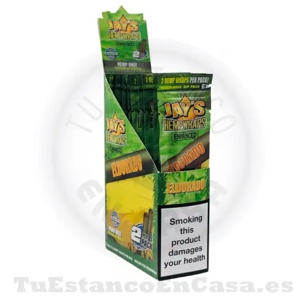 Papel de Fumar Blunt Juicy Jay's Hemp Wraps Eldorado (Sabor Batido de Piña) 2 und. - Imagen 2