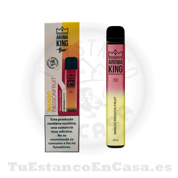 Pod desechable Aroma King Classic Mango Passion Fruit 20 mg - 700 Caladas