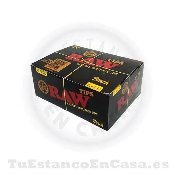 Tips Filtros de Cartón Natural RAW Black Original 50 und. - Imagen 3