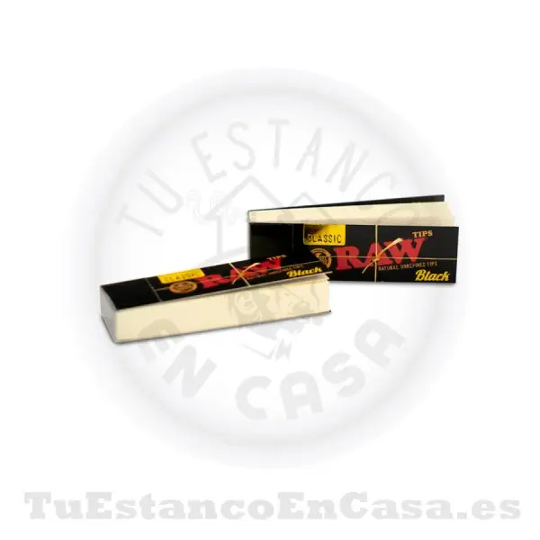 Tips Filtros de Cartón Natural RAW Black Original 50 und. - Imagen 2