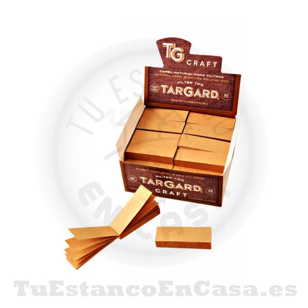 Tips Filtros de Cartón Natural Targard Craft Microperforado 50 und. - Imagen 2