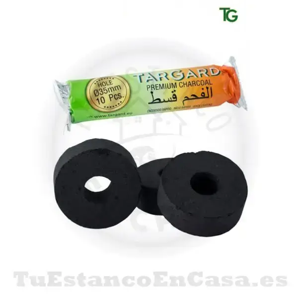 Carbón Autoencendido TarGard con Agujero 35 mm -  10 und
