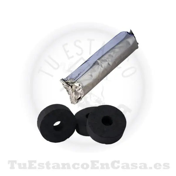 Carbón Autoencendido TarGard con Agujero 40 mm -  10 und