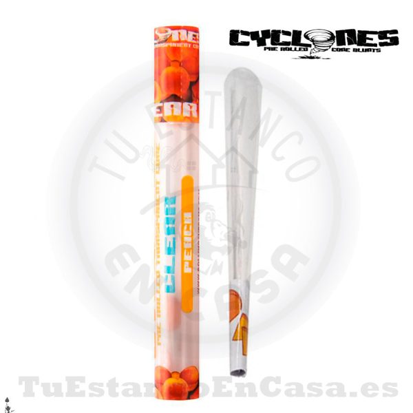 Cono Papel de Fumar Cyclones Clear Peach (Sabor Melocotón)