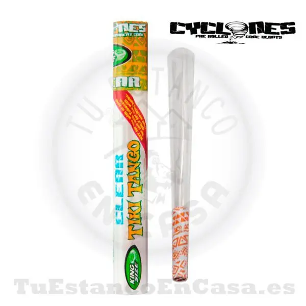 Cono Papel de Fumar Cyclones Clear Tiki Tango (Sabor Mango)