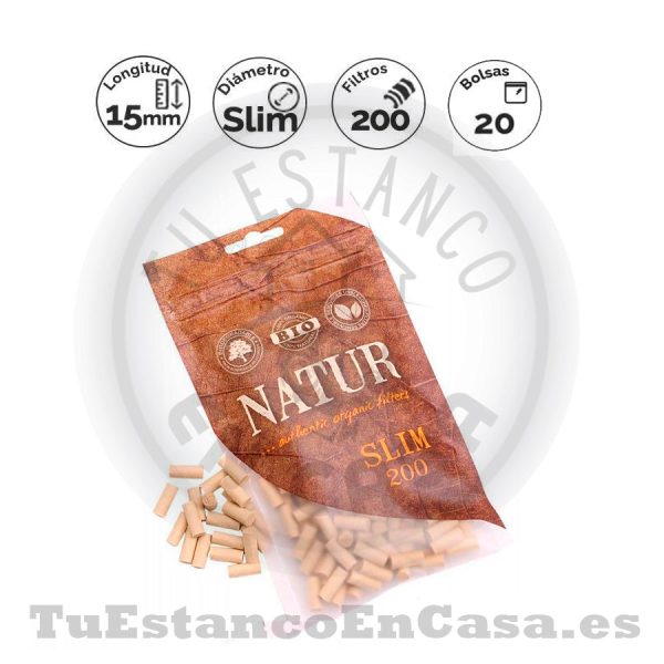 Filtros Natur Slim Natural 6 mm 200 und.