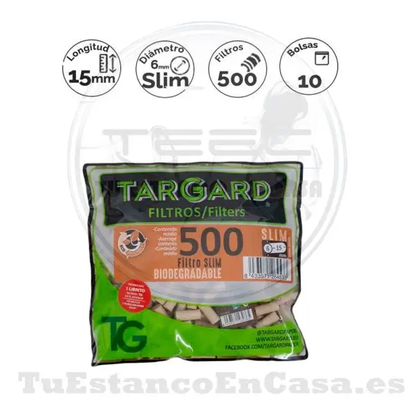 Filtros Targard Natural Slim Craft 6 mm 500 und.