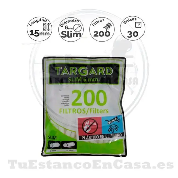 Filtros Targard Slim 6 mm 200 und.
